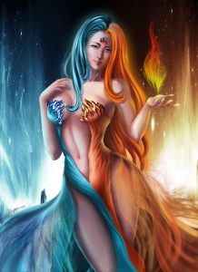 fire_and_ice_goddess_by_forevershining